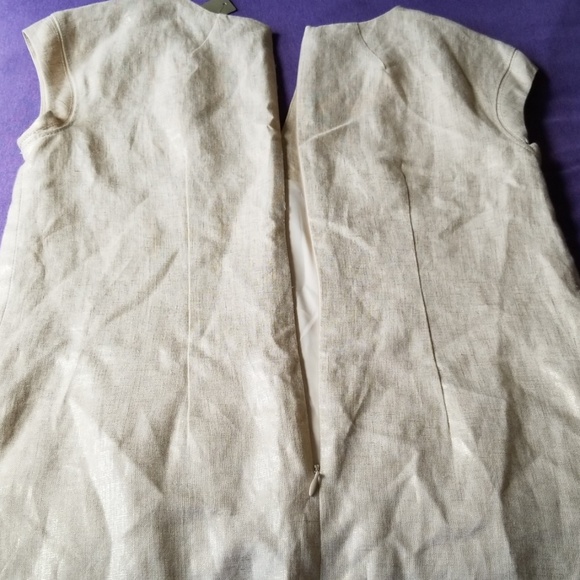 J. Crew gold linen shift dress - Picture 6 of 8